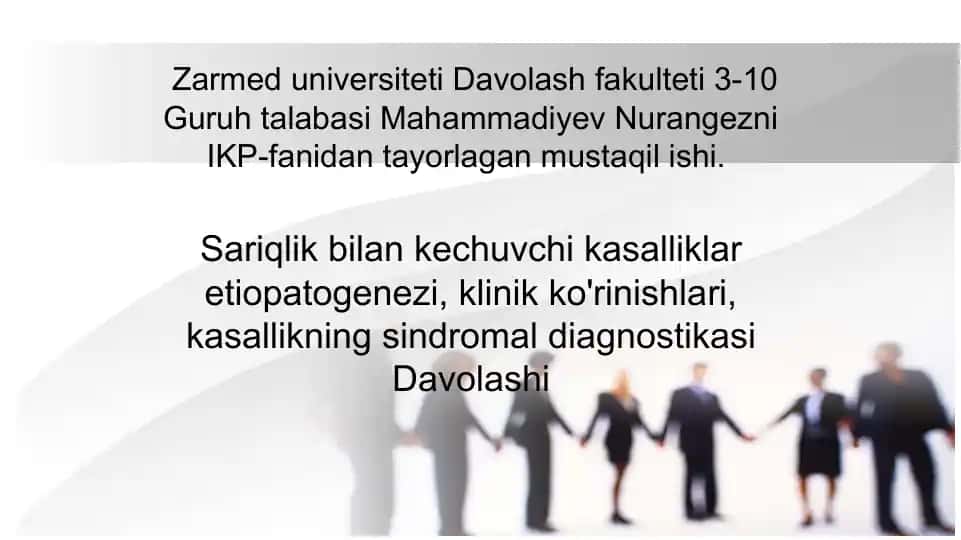 Sariqlik kasaligi