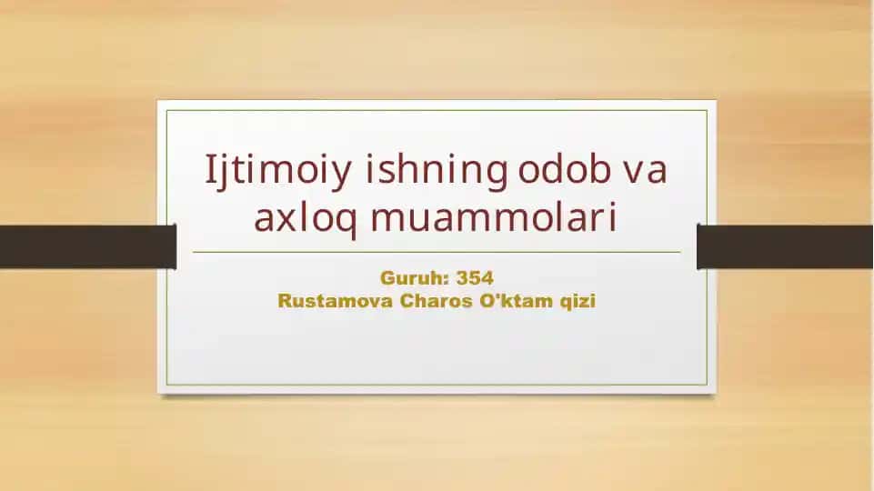Ijtimoiy ish