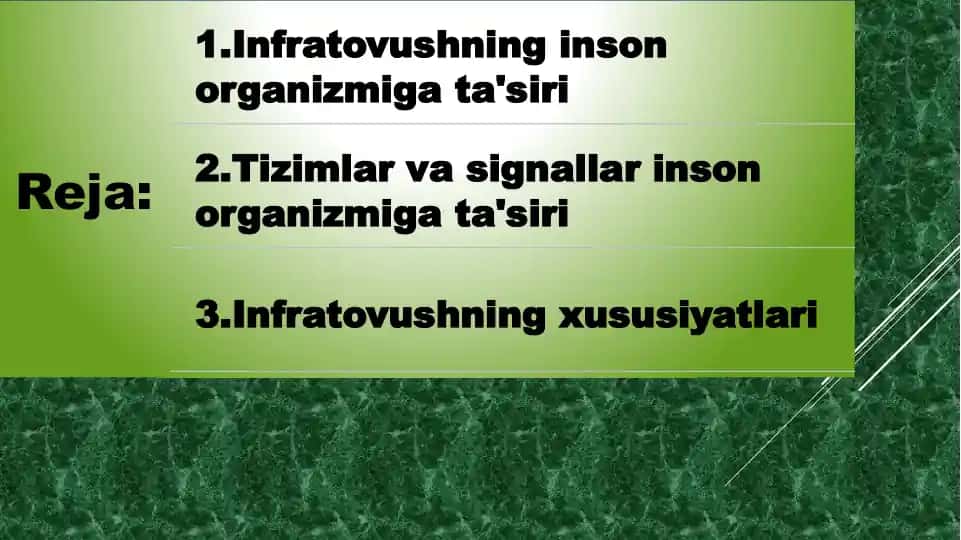Mexanik tòlqinlarning inson organizmiga ta'siri
