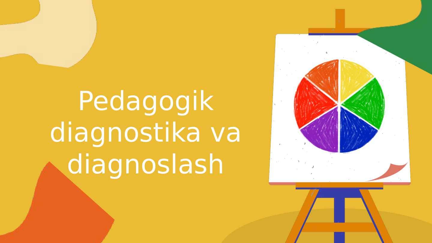 Pedagogik diagnostika va diagnoslash