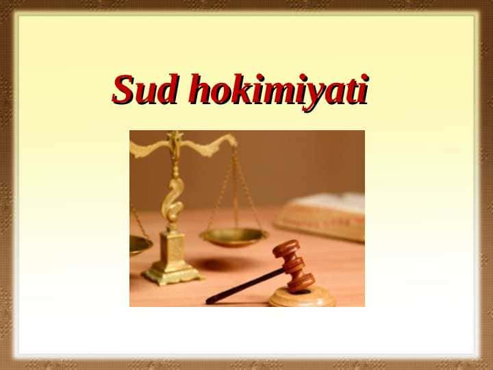 Sud hokimiyati