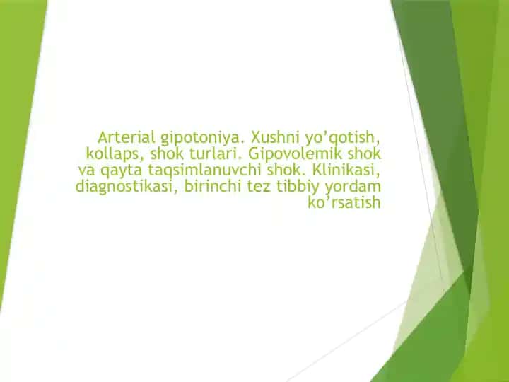 Arterialgipotoniya