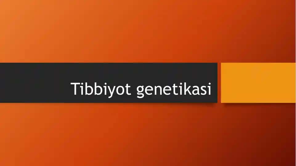 Tibbiyot genetikasi