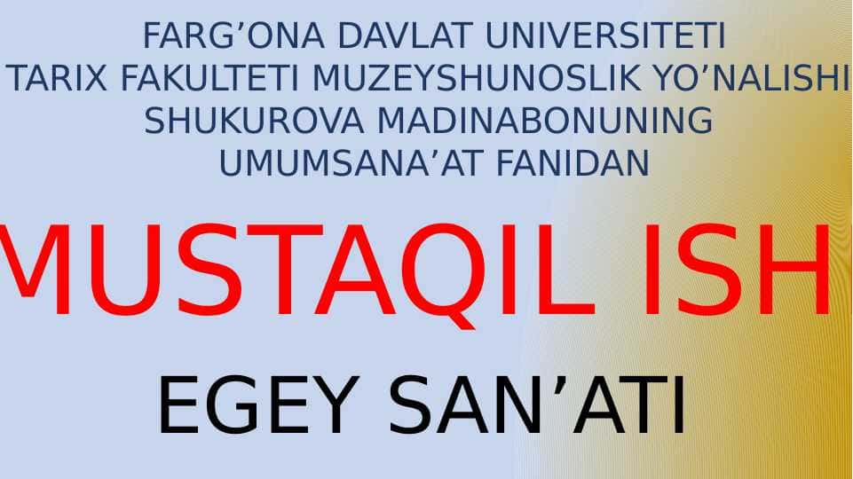 egey san'ati
