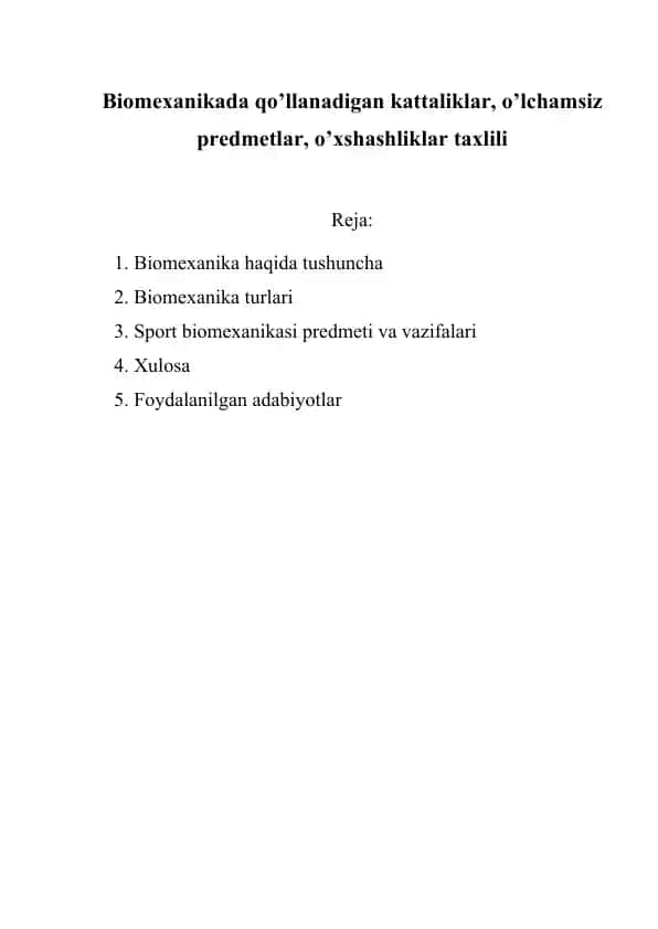 Biomexanika
