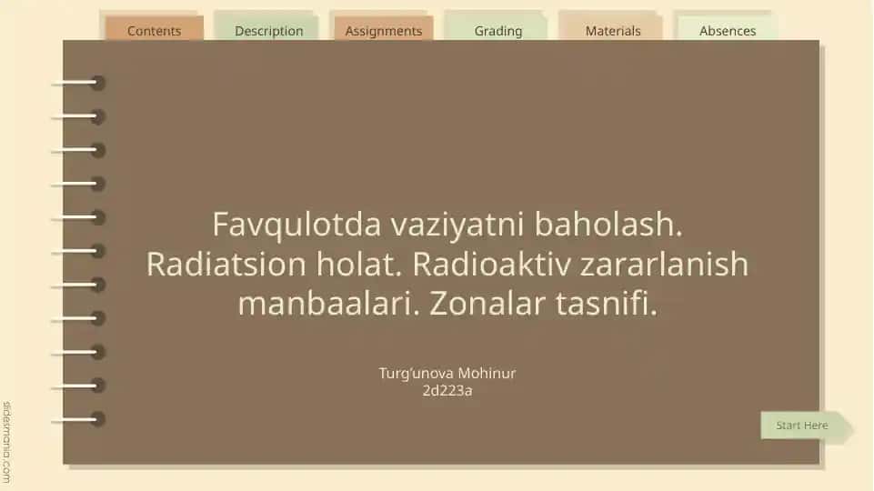 favqulotda vaziyatni baholash