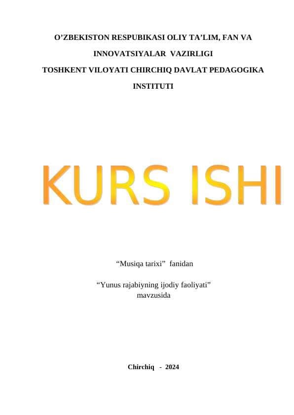 Yunus rajabiyning ijodiy faoliyati