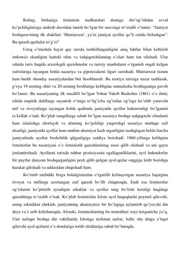 Feminizm