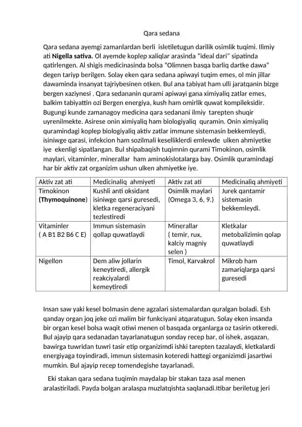 qora sedana