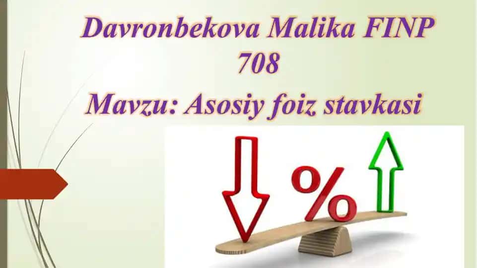 Markaziy bank asosiy stavkasi
