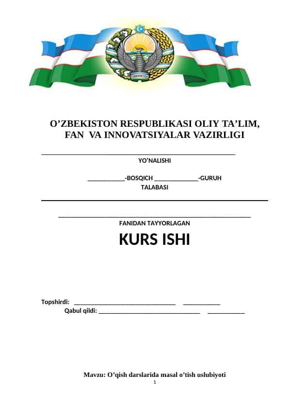 O’qish darslarida masal o’tish uslubiyoti
