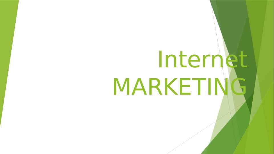 Internet MARKETING