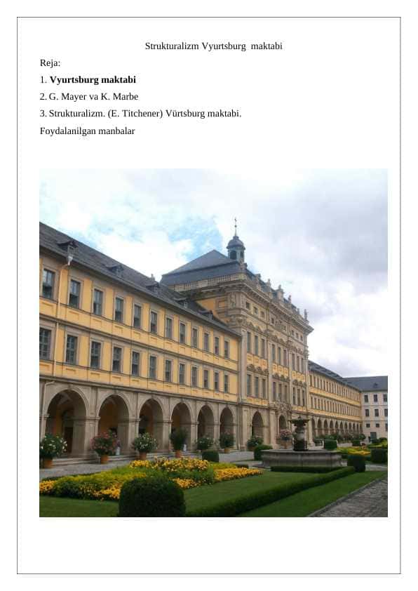 Strukturalizm Vyurtsburg maktabi