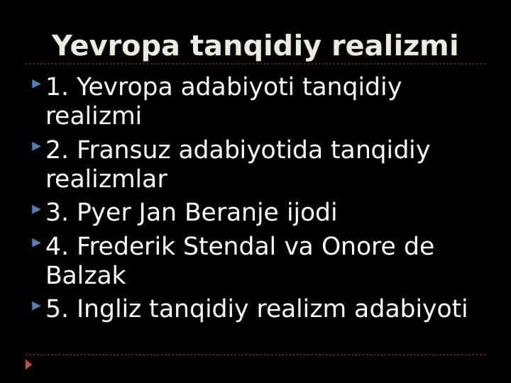 Yevropa tanqidiy realizmi