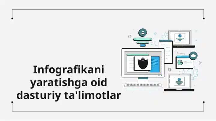 Infografikani yaratishga oid dasturiy ta'limotlar
