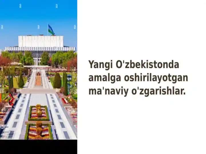 Ma’naviy o’zgarishlar