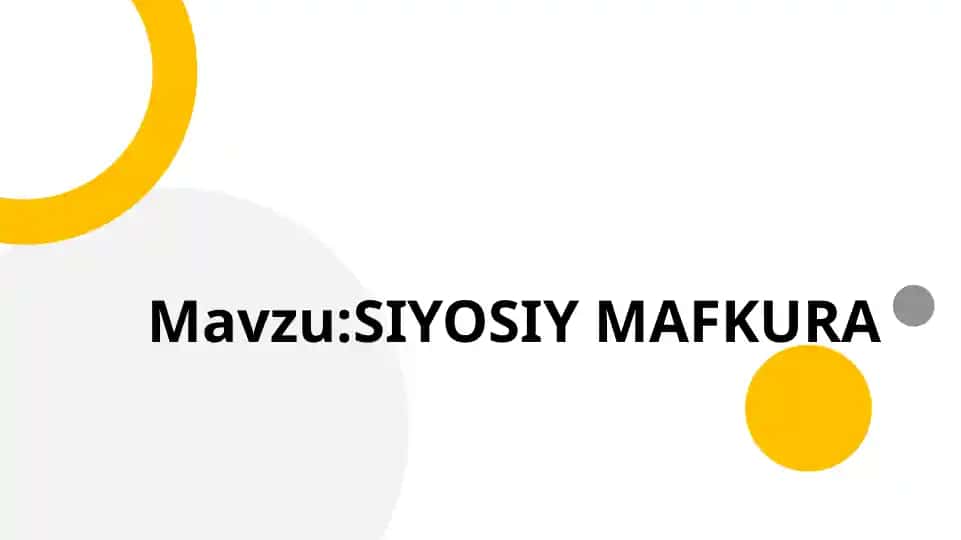 Siyosiy mafkura