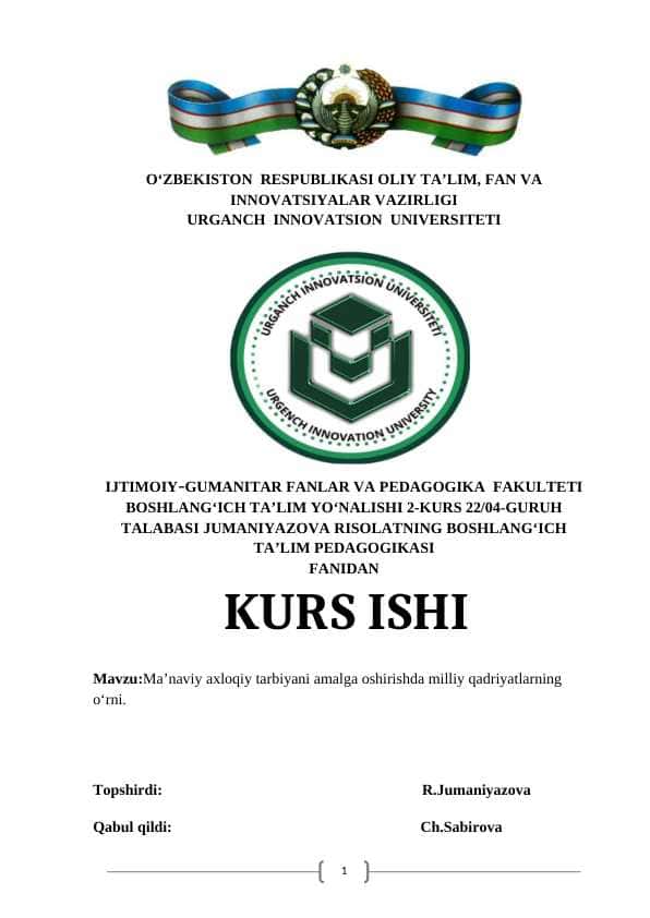 kurs ishi
