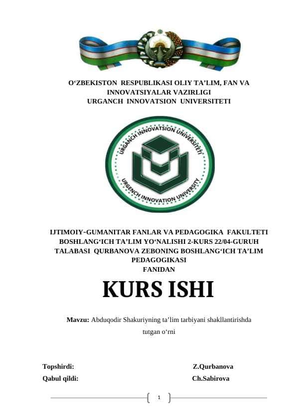 kurs ishi