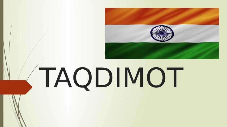 HINDISTONDA g’AZNACHILIK tIZIMI