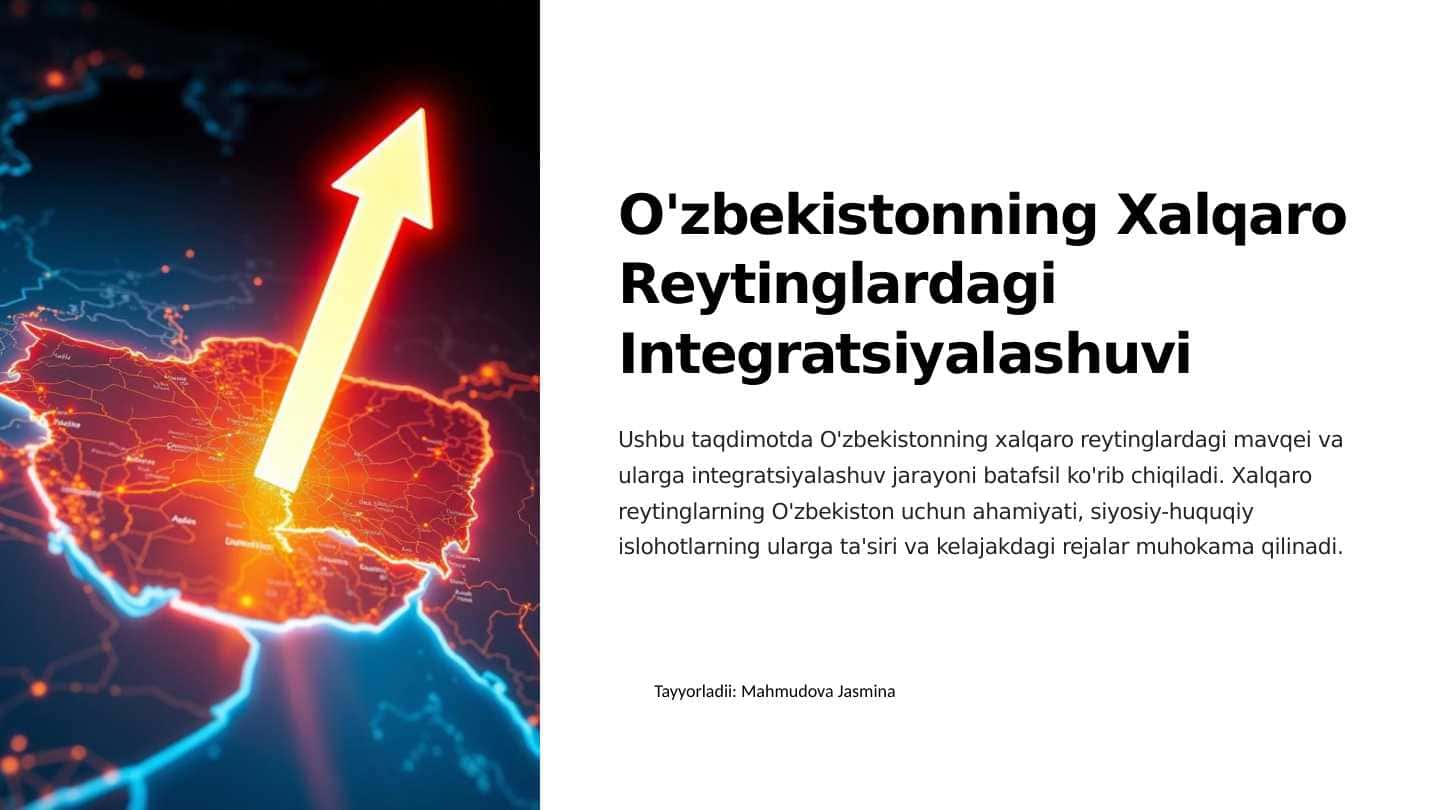 O'zbekistonning Xalqaro Reytinglardagi Integratsiyalashuvi