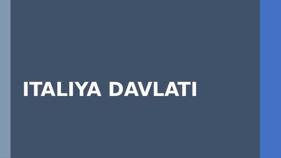 Italiya statistikasi