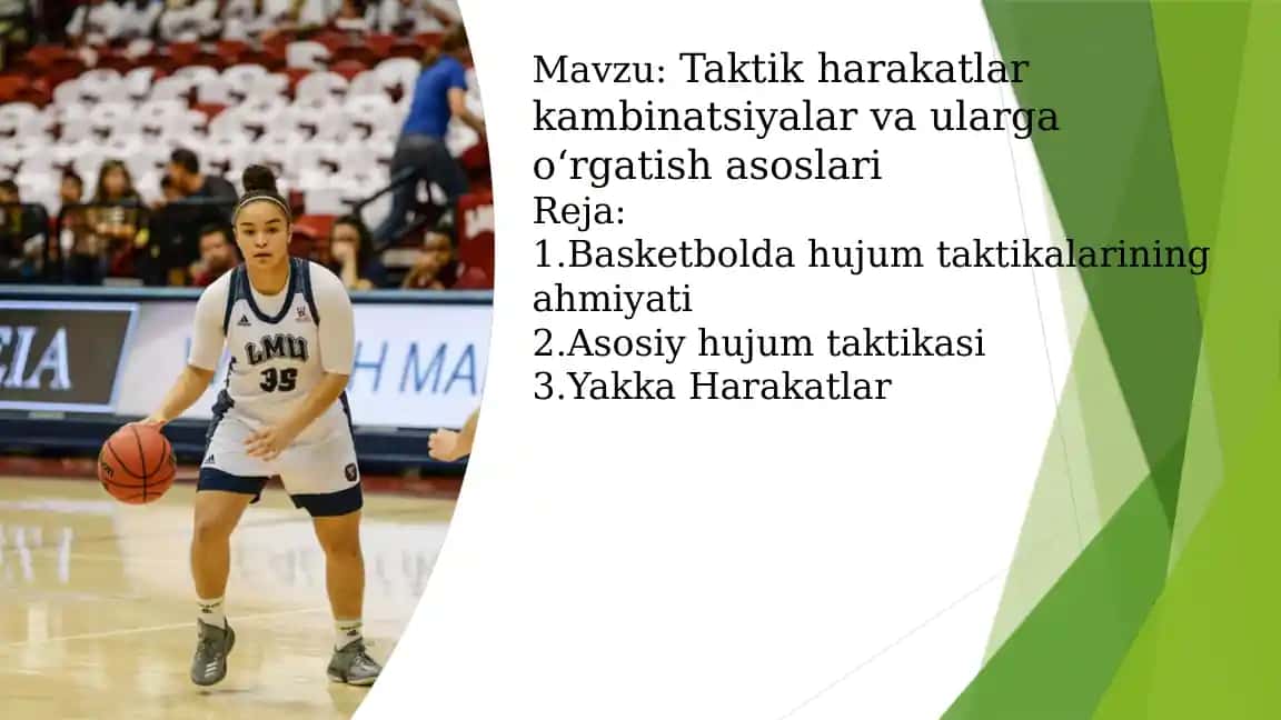 Taktik harakatlar kambinatsiyalar va ularga o‘rgatish asoslari