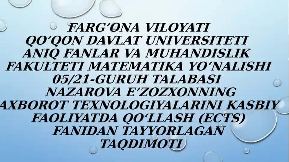 LMS (learning management system) – ta’limni boshqaruv tizimlari.