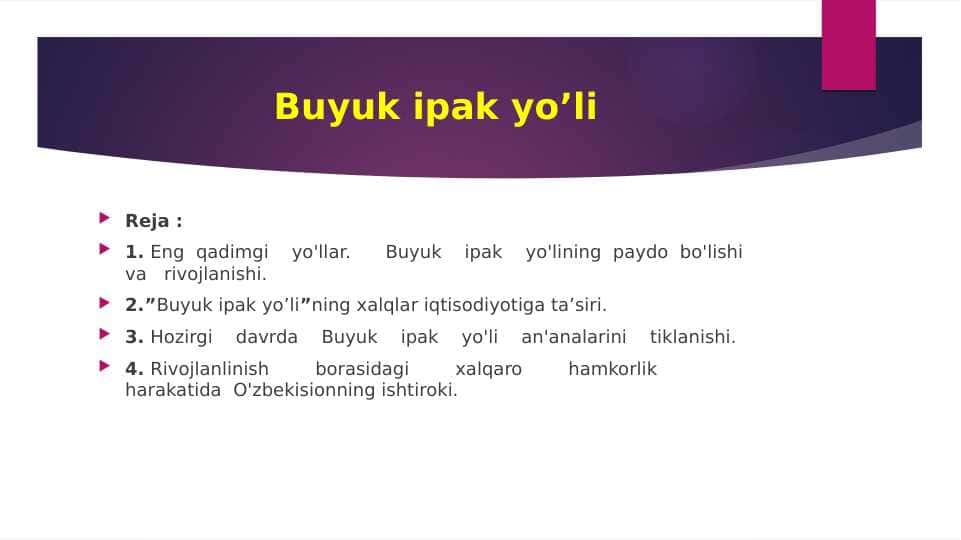Buyuk ipak yo'li
