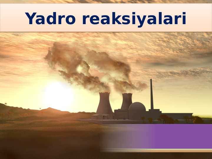 Yadro reaksiyalari