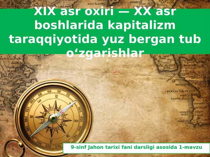 19-20 asrlarda Kapitalizm