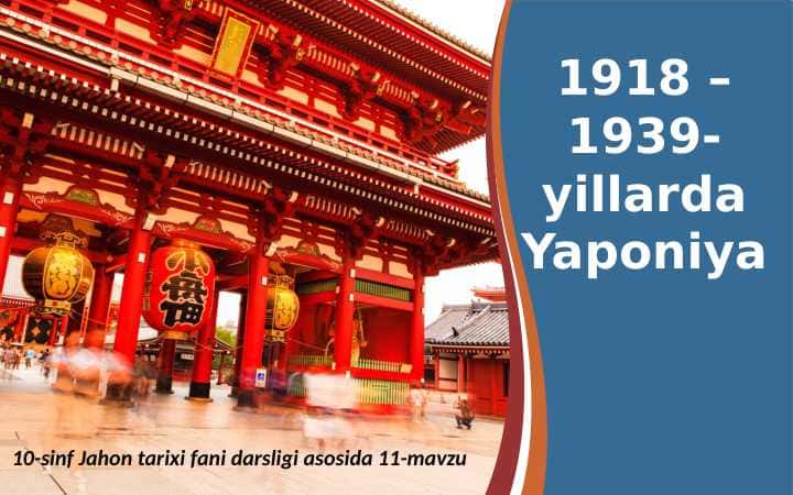 1918-1939-yillarda Yaponiya