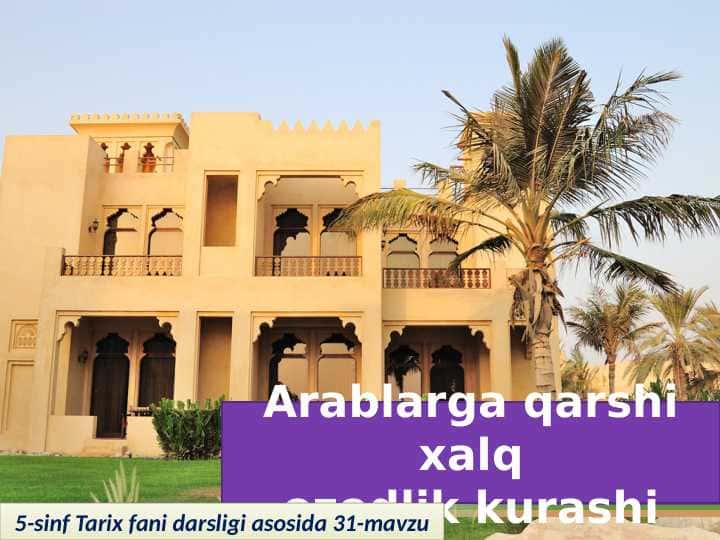Arablarga qarshi xalq qo'zg'oloni