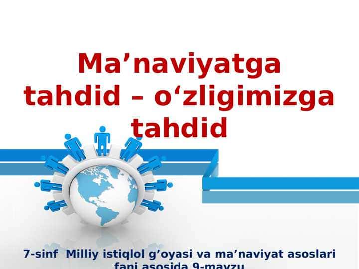Ma'naviyatga tahdid