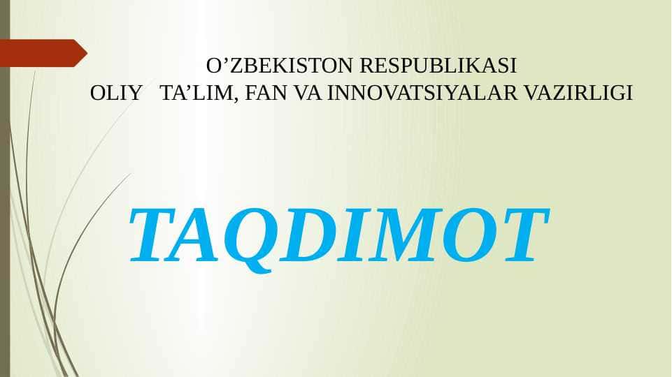 O‘zbekiston Respublikasi Milliy arxiv fondining Davlat katalogi to‘g‘risida NIZOM