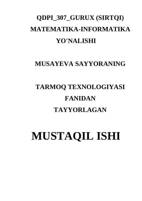 Guruhli marshrutlash
