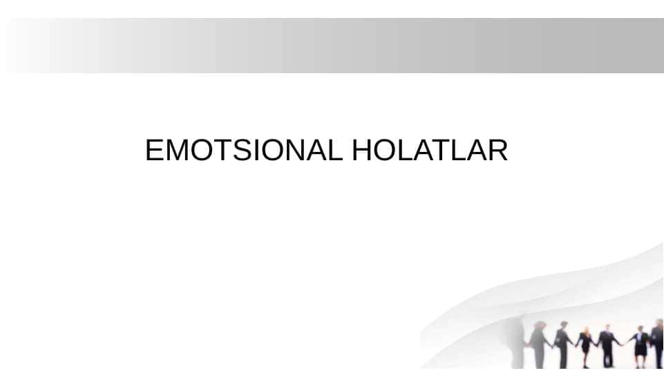 EMOTSIONAL HOLATLAR