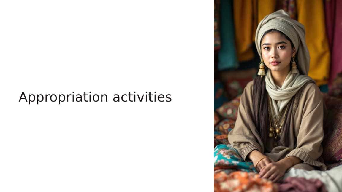 Appropriation activities