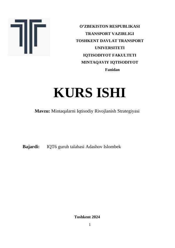 Mintaqalarda iqtisodiy rivojlanish
