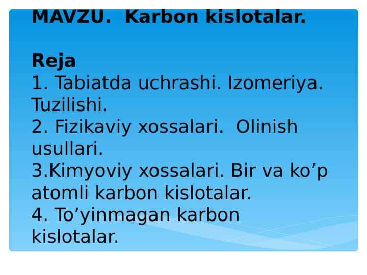 Karbon kislotalar