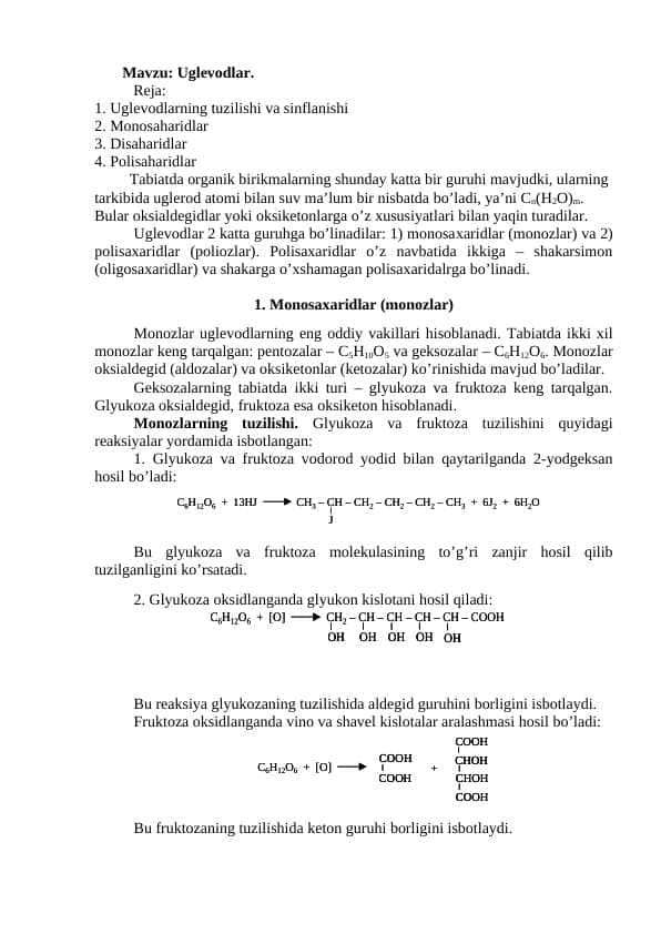 Uglevodlar