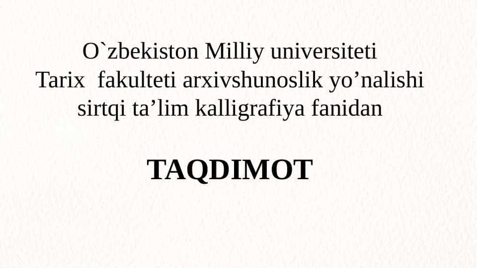 Kalligrafiya san'ati