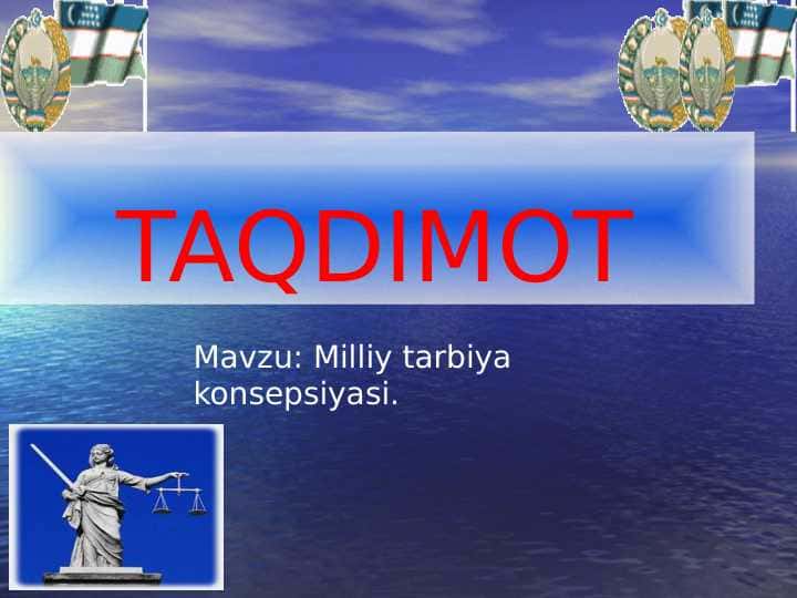 Milliy tarbiya konsepsiyasi