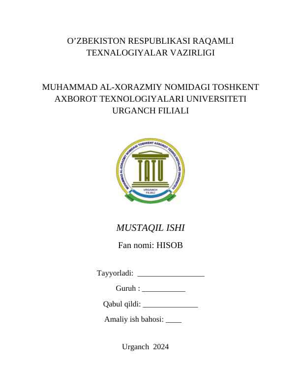 Geofizikada differensial hisob-kitoblarni chuqurroq o'rganish