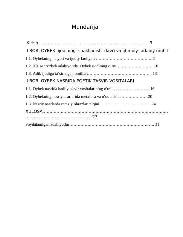 Oybek nasri poetikasi