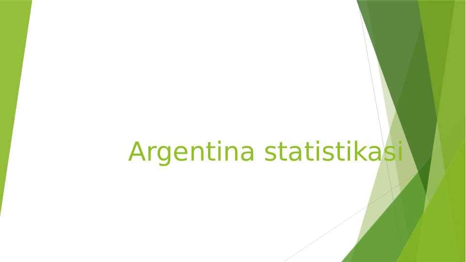 Argentina statistikasi