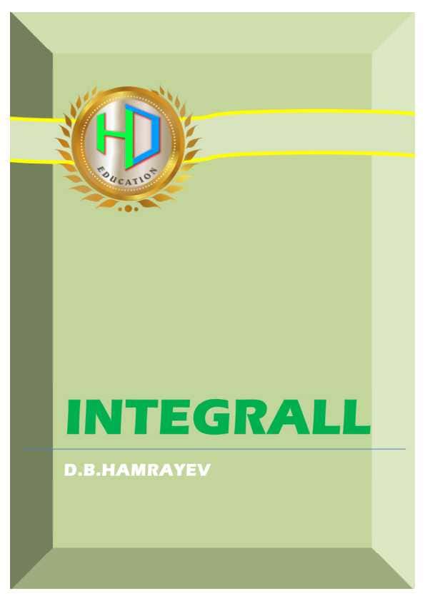 Integrallar. 0 dan 100 gacha natijani ko‘taradi