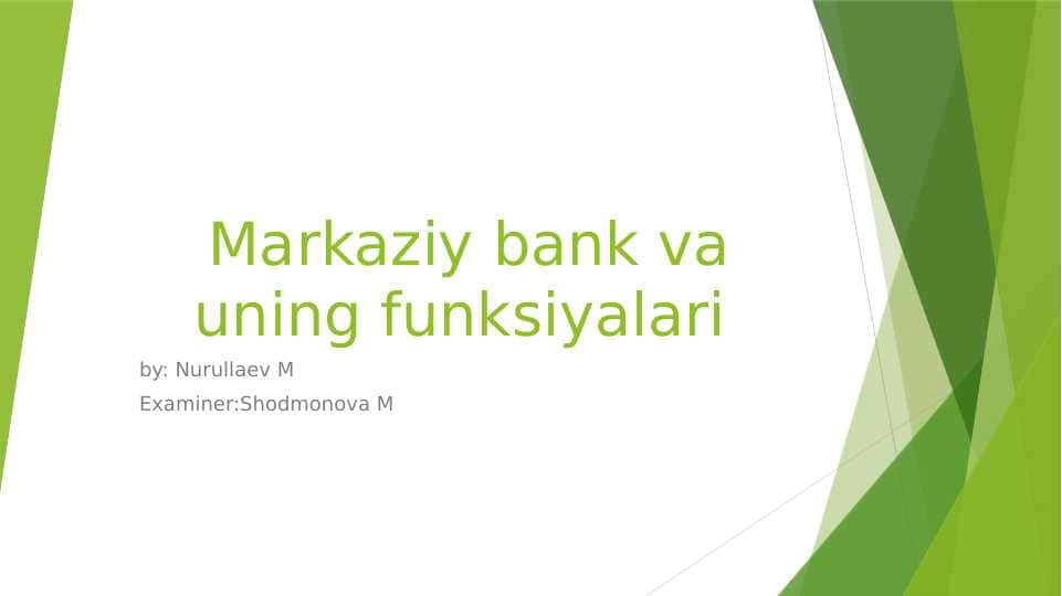 Pul kredet va banklar