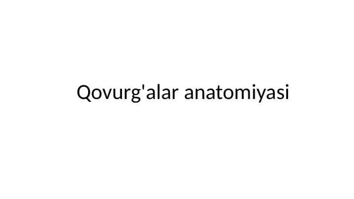 Qovurg'alar