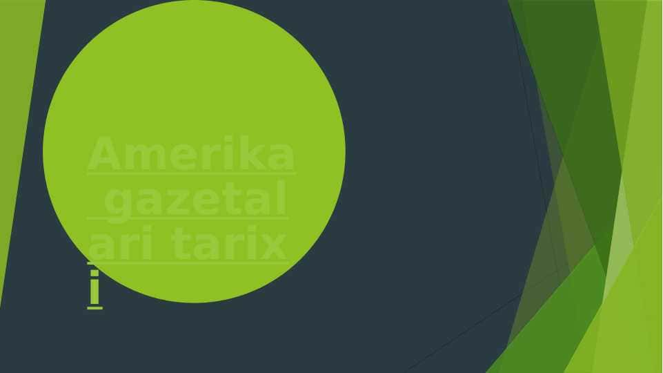 Amerika gazetalari tarixi